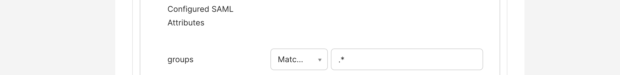 Set groups attribute